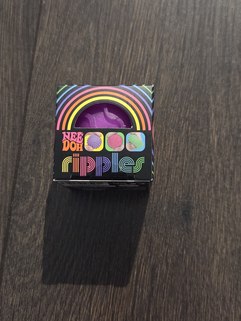 NeeDoh Ripples Purple Stress Ball Fidget Toy Nee Doh Mini